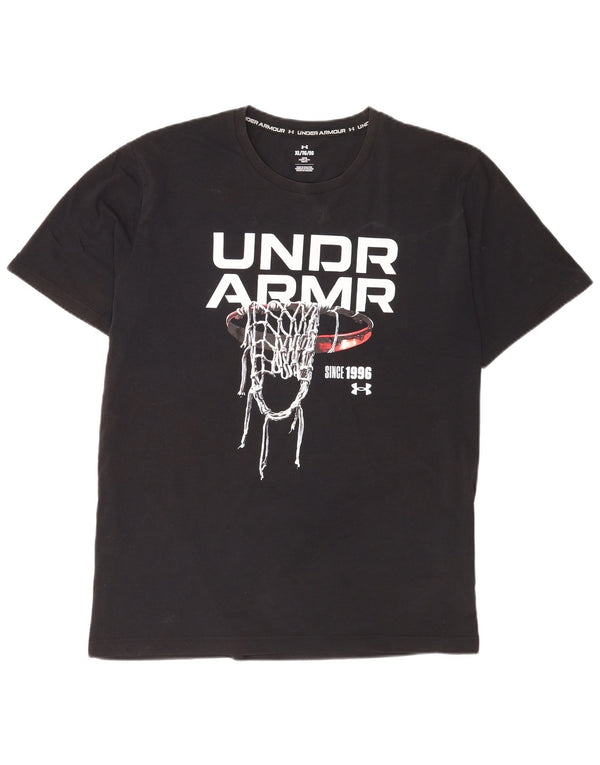 Мужская футболка с рисунком Under Armour Top XL, черный хлопок