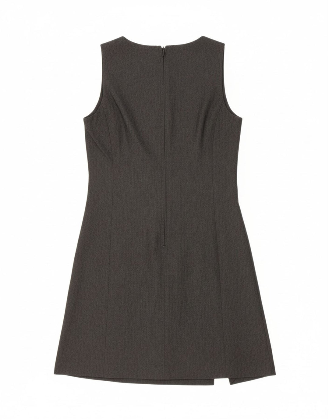 STEFANEL Womens Sleeveless A-Line Dress UK 10 Small Grey Polyester Vintage Stefanel and Second-Hand Stefanel from Messina Hembry 