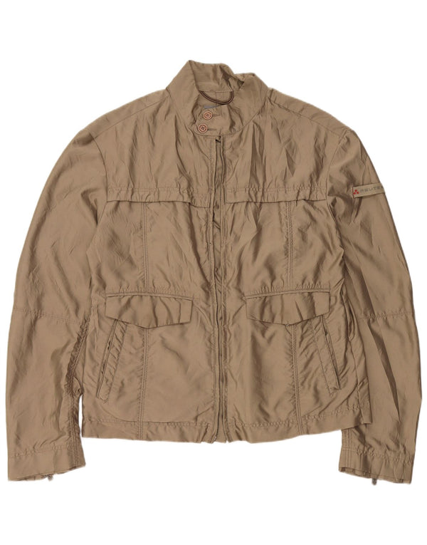 PEUTEREY Женский бомбер UK 20 2XL Зеленый полиэстер