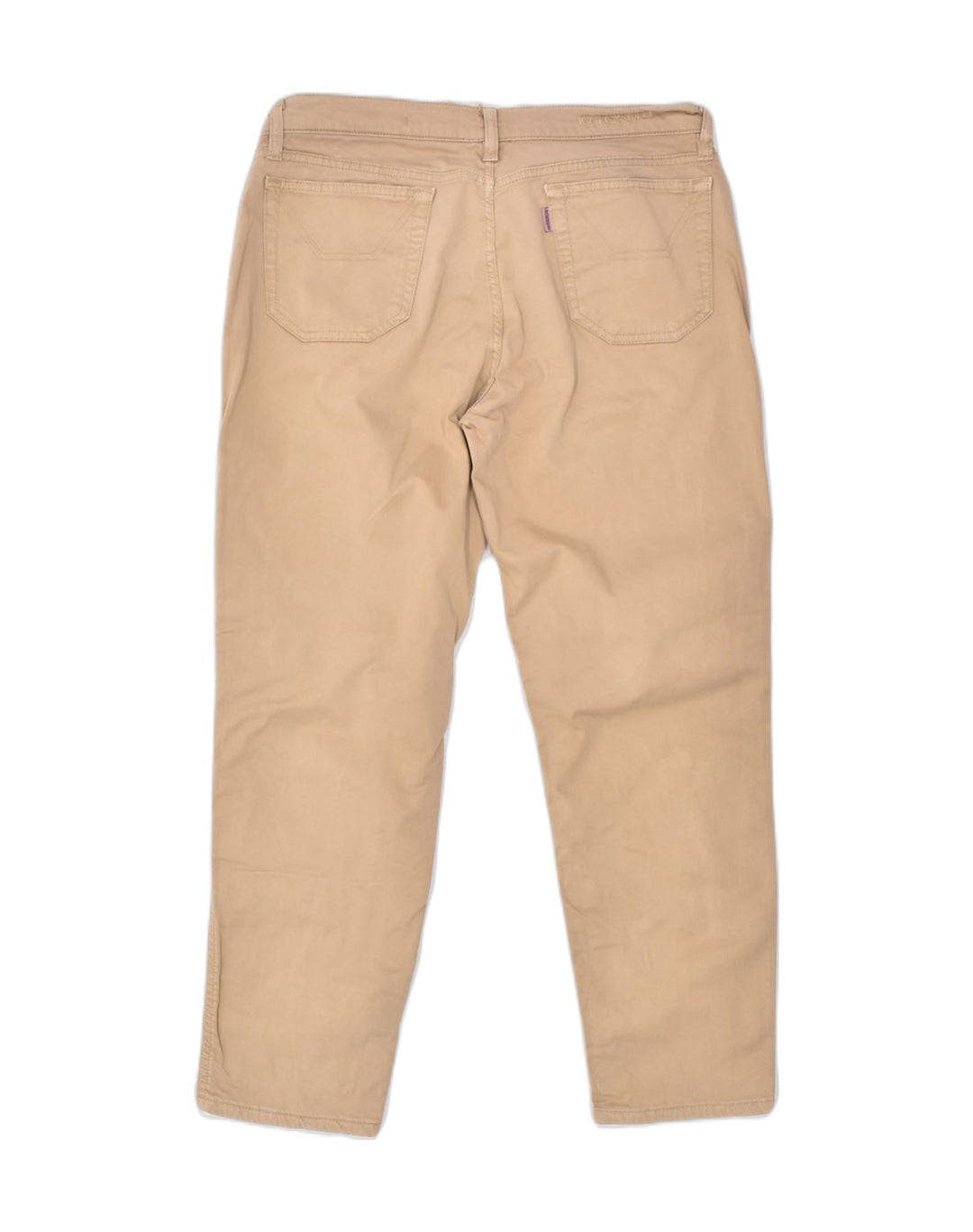 JECKERSON Womens Slim Casual Trousers W30 L26 Beige Cotton | Vintage | Thrift | Second-Hand | Used Clothing | Messina Hembry 