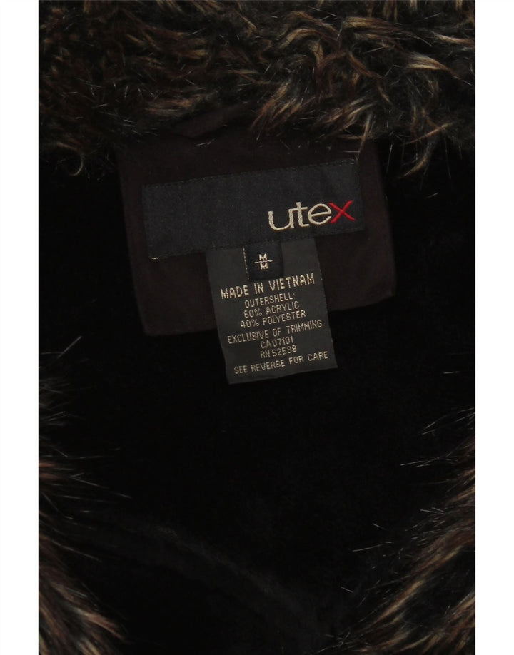 Женская куртка Utex Sherpa UK 14, средний коричневый акрил