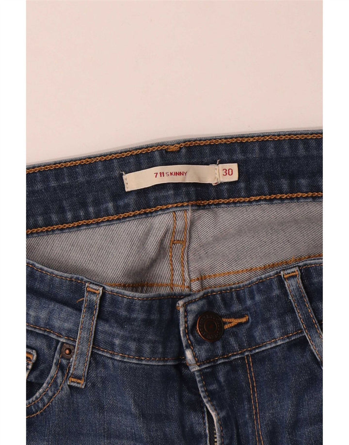 Женские джинсы скинни Levi's 711 W30 L29 синие