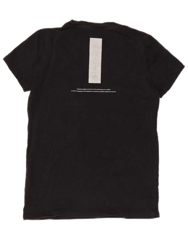 TRUSSARDI JEANS Женская футболка с рисунком Top UK 6 XS, черный хлопок