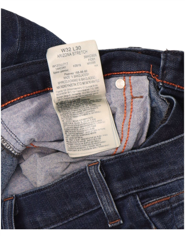 Мужские прямые джинсы WRANGLER Arizona Stretch W32 L28, синий хлопок
