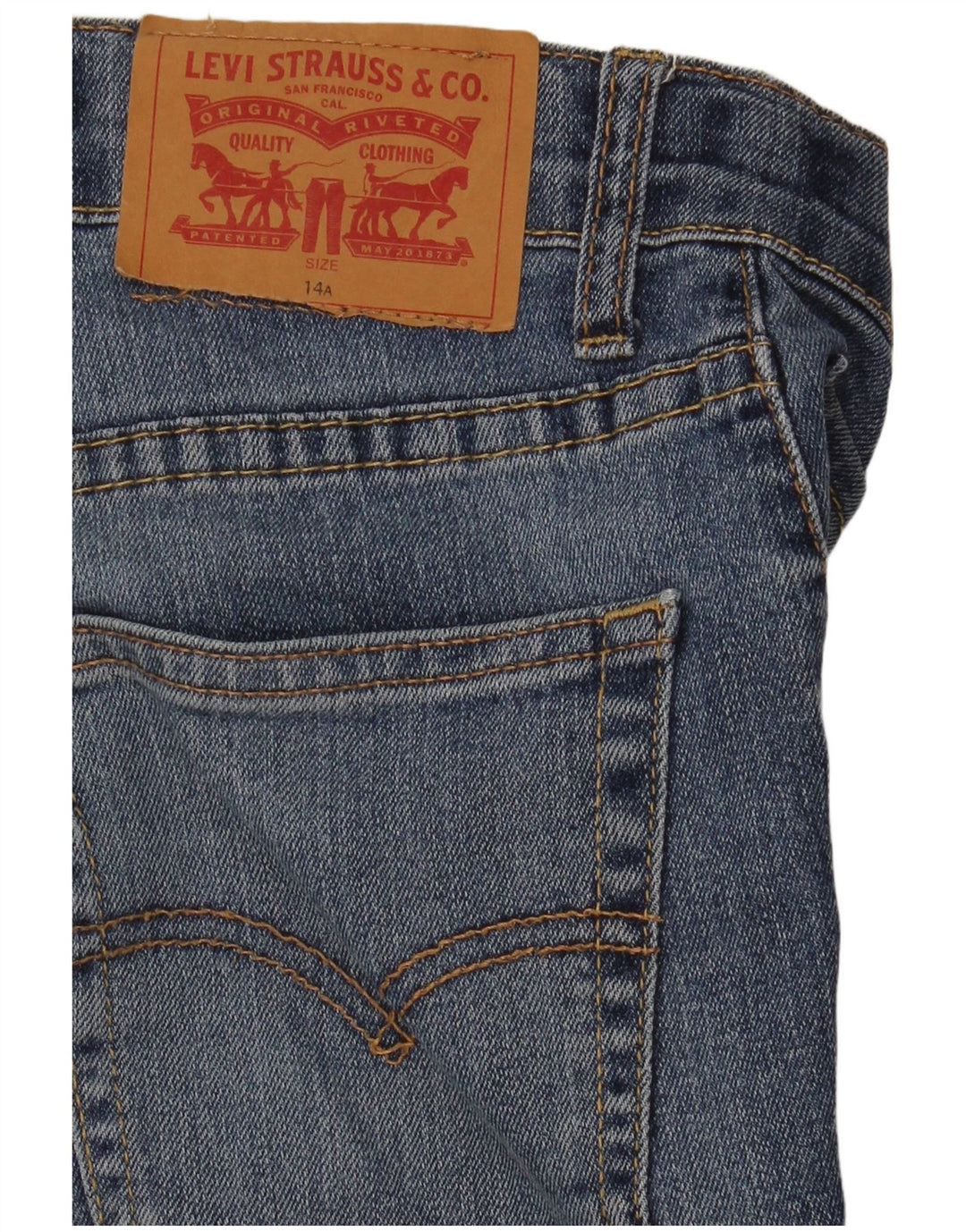 Джинсы Levi's 511 Slim для мальчиков 13–14 лет W28 L29, синий хлопок