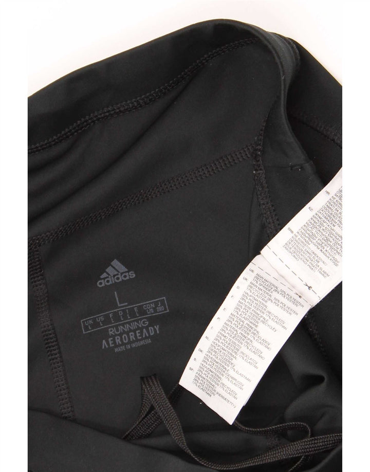 Женские леггинсы Adidas Aeroready UK 14, большой черный полиэстер