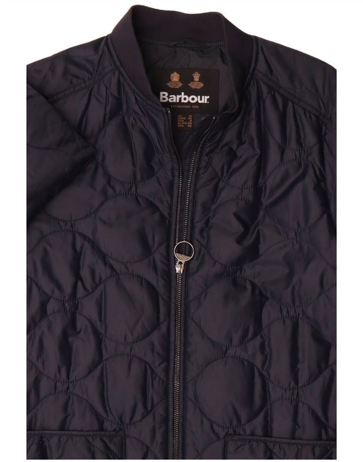 Женское длинное пуховое пальто Barbour UK 12 Medium Navy Blue