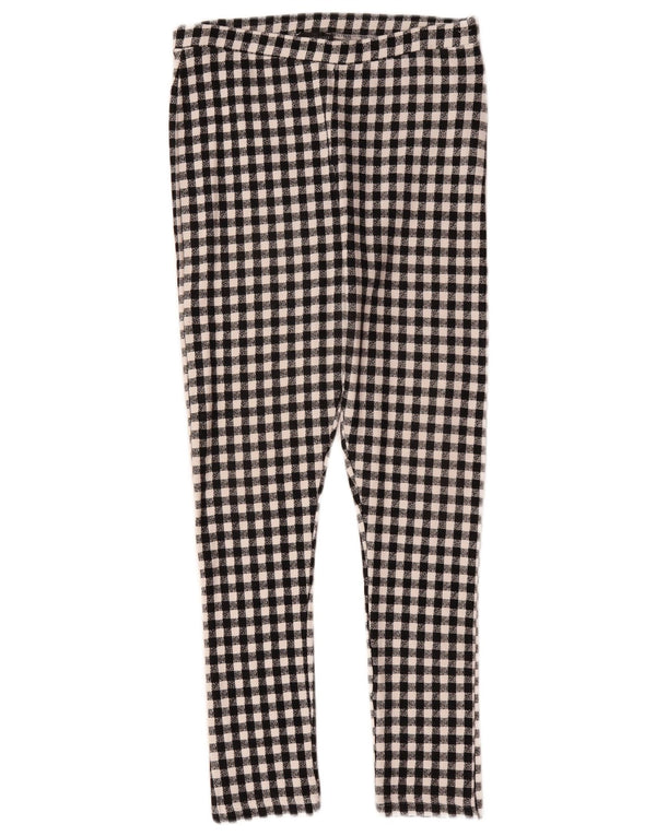 Topshop Женские узкие повседневные брюки UK 12 Medium W28 L26 Черные клетчатые