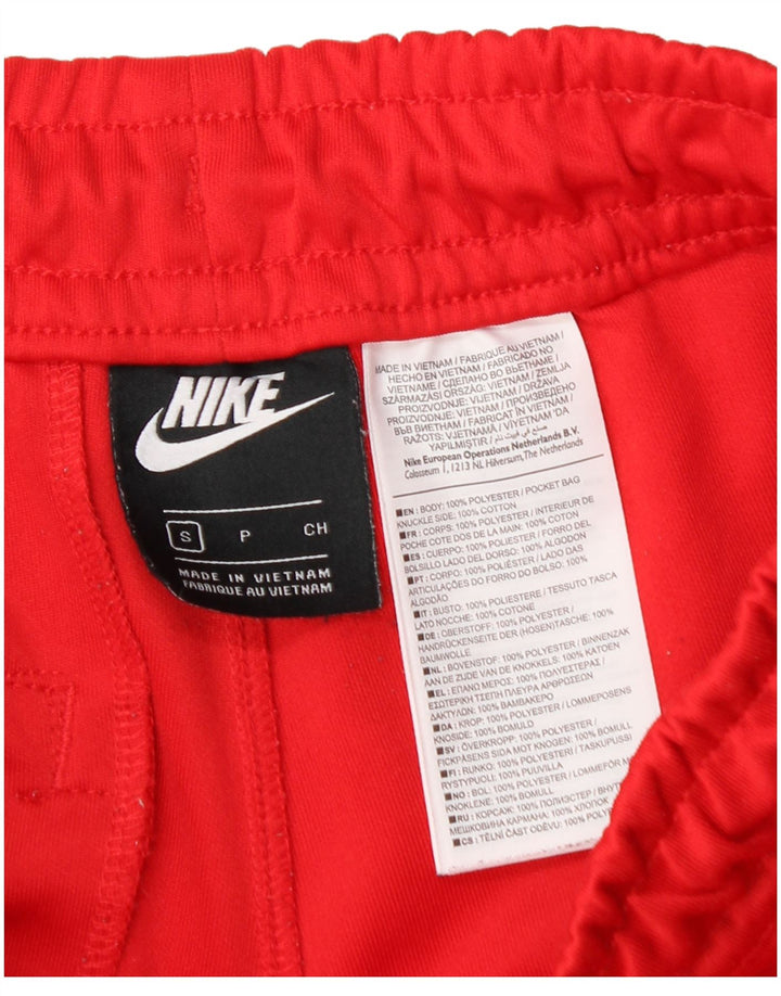 Мужские спортивные брюки Nike, джоггеры, маленькие красные, полиэстер с цветными блоками
