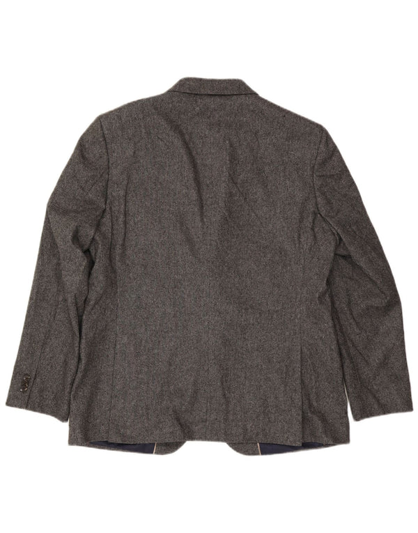 Мужской пиджак на двух пуговицах Marks & Spencer UK 44 2XL, серая шерсть
