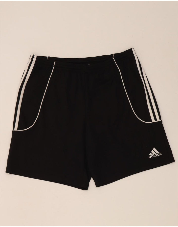 Мужские спортивные шорты Adidas Climalite, большие черные из полиэстера
