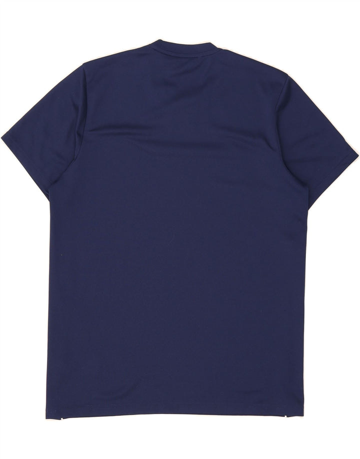 ADIDAS Mens Climalite T-Shirt Top Large Navy Blue Polyester Vintage Adidas and Second-Hand Adidas from Messina Hembry 