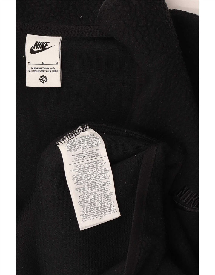 Мужская флисовая куртка свободного покроя Nike UK 38, средний черный полиэстер