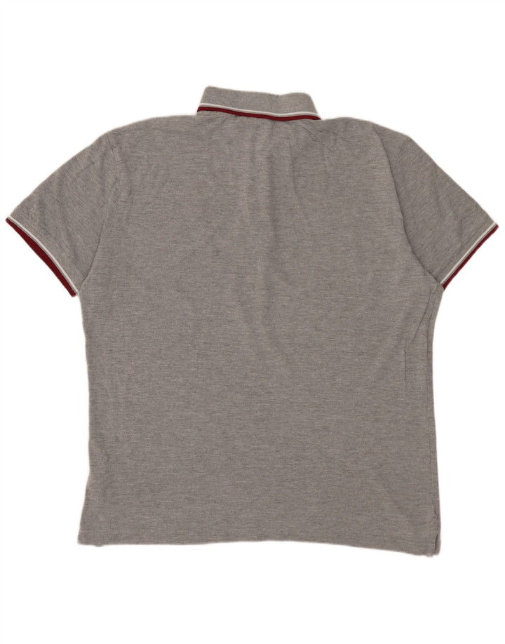 Мужская рубашка-поло DIADORA XL, серая, хлопок