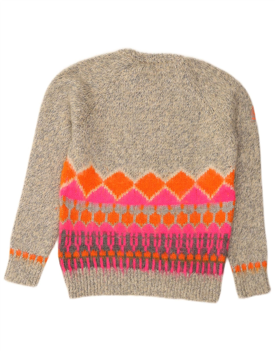 Женский джемпер с круглым вырезом Superdry UK 14, средний серый Fair Isle