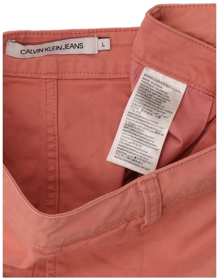 Женская мини-юбка Calvin Klein, большая W32, розовый хлопок