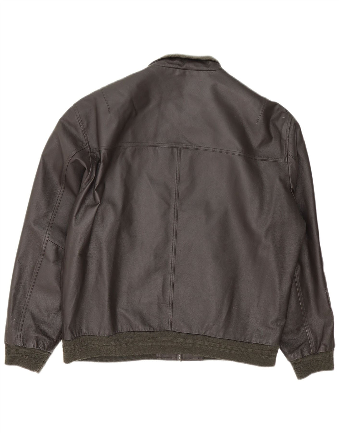 Винтажная мужская кожаная куртка UK 42 XL Коричневая