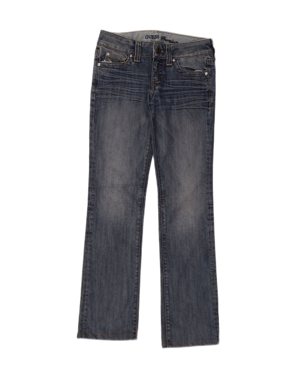 Женские прямые джинсы GUESS W27 L30 синие, хлопок