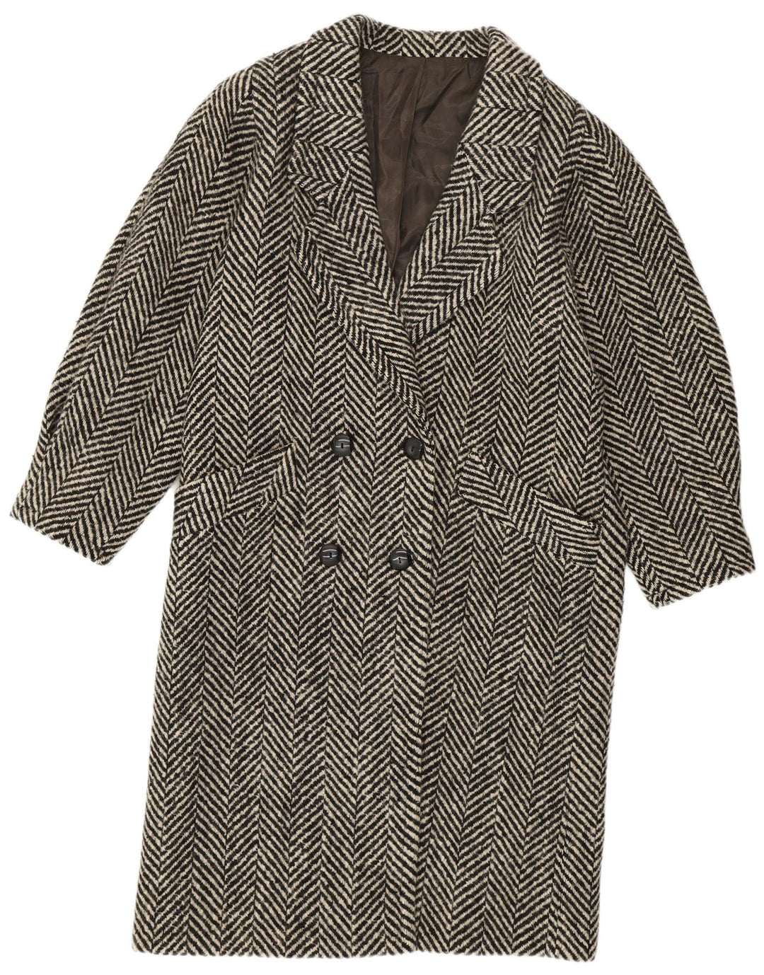 LANIFICO CAMPORE Женское двубортное пальто IT 44 Средний Черный