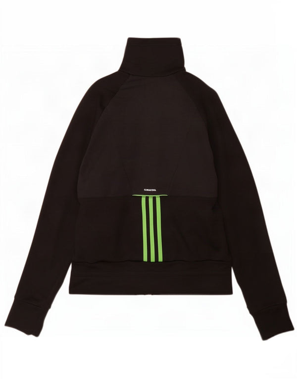 Женский спортивный костюм Adidas Climacool Top Jacket UK 14, средний черный с цветными блоками