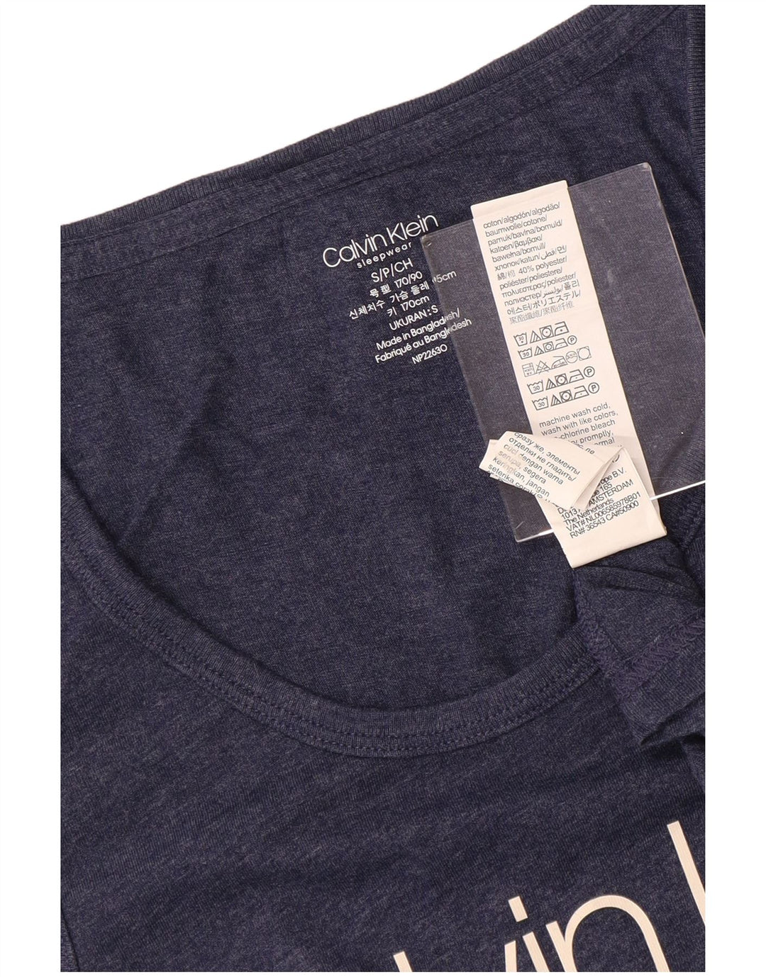 CALVIN KLEIN Мужской жилет с рисунком, маленький темно-синий, хлопок