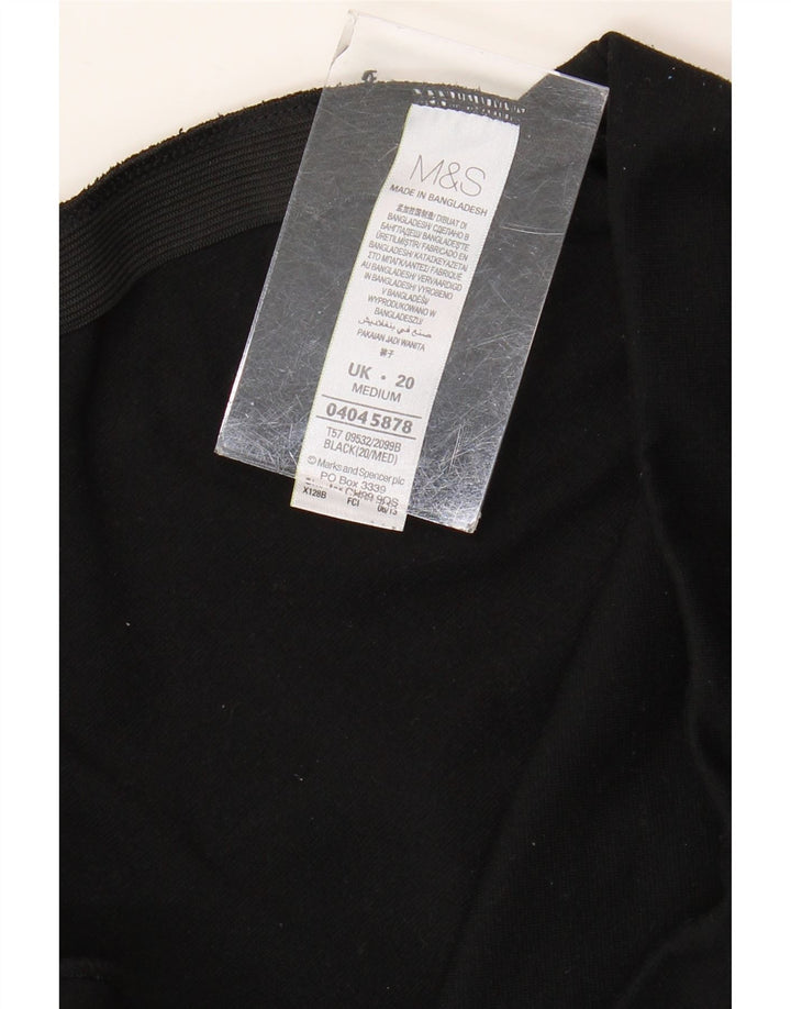 Женские спортивные брюки Marks & Spencer UK 20 2XL, черный полиэстер