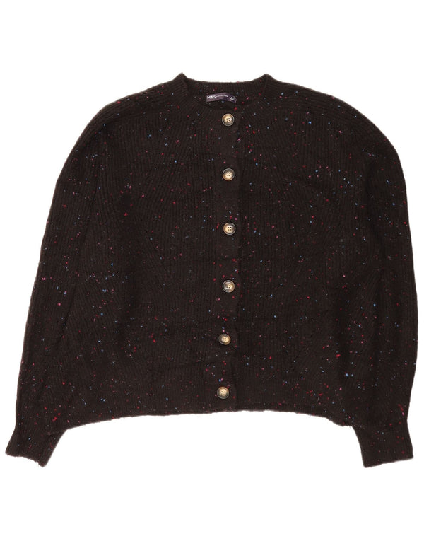 Женский кардиган Marks & Spencer UK 18 XL, черный акрил в крапинку