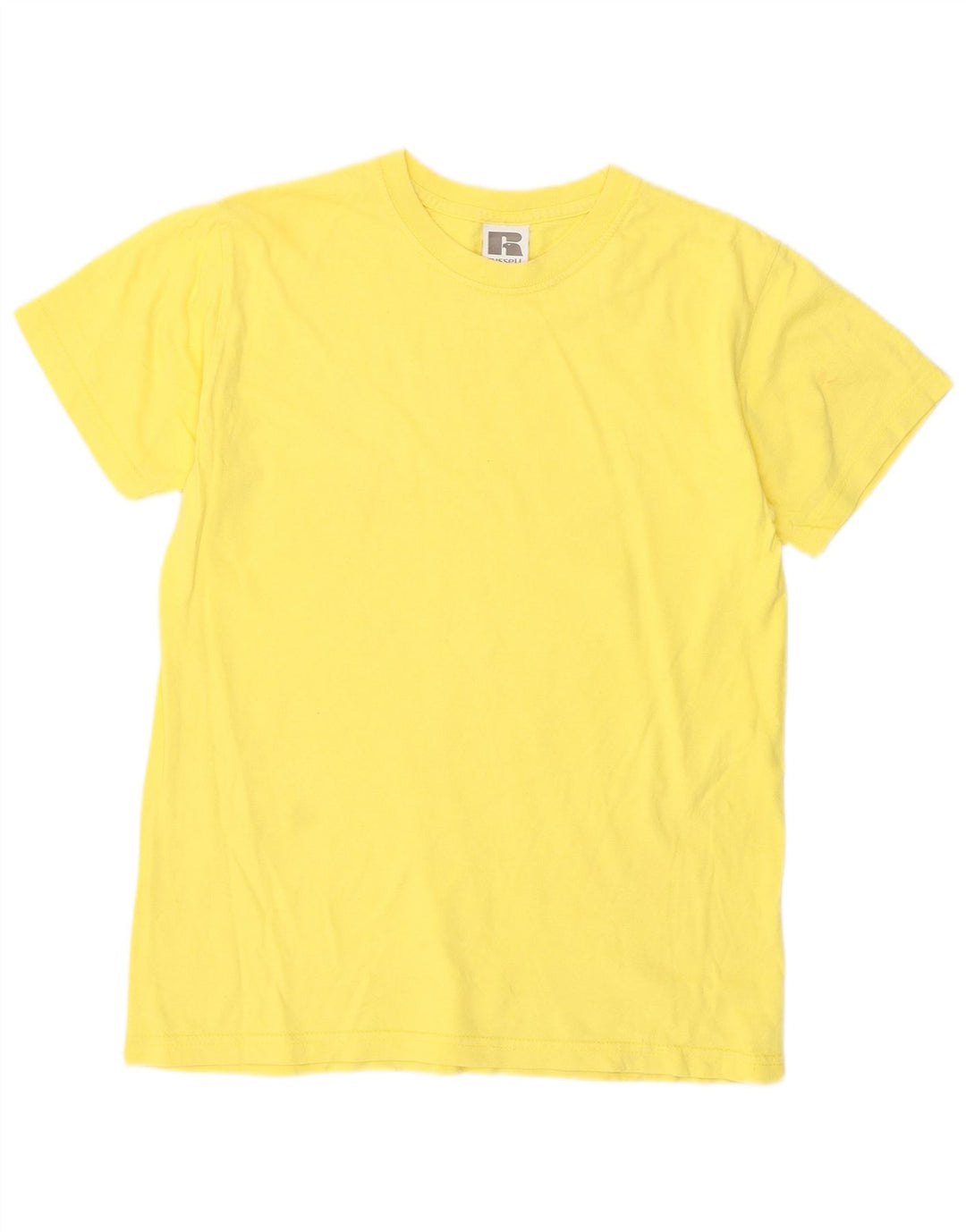 Футболка Russell Athletic для мальчиков, топ 11–12 лет, желтый хлопок