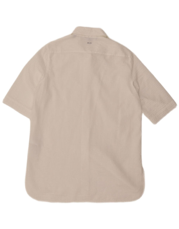 Женское платье-рубашка ARMANI EXCHANGE UK 14, средний белый в тонкую полоску