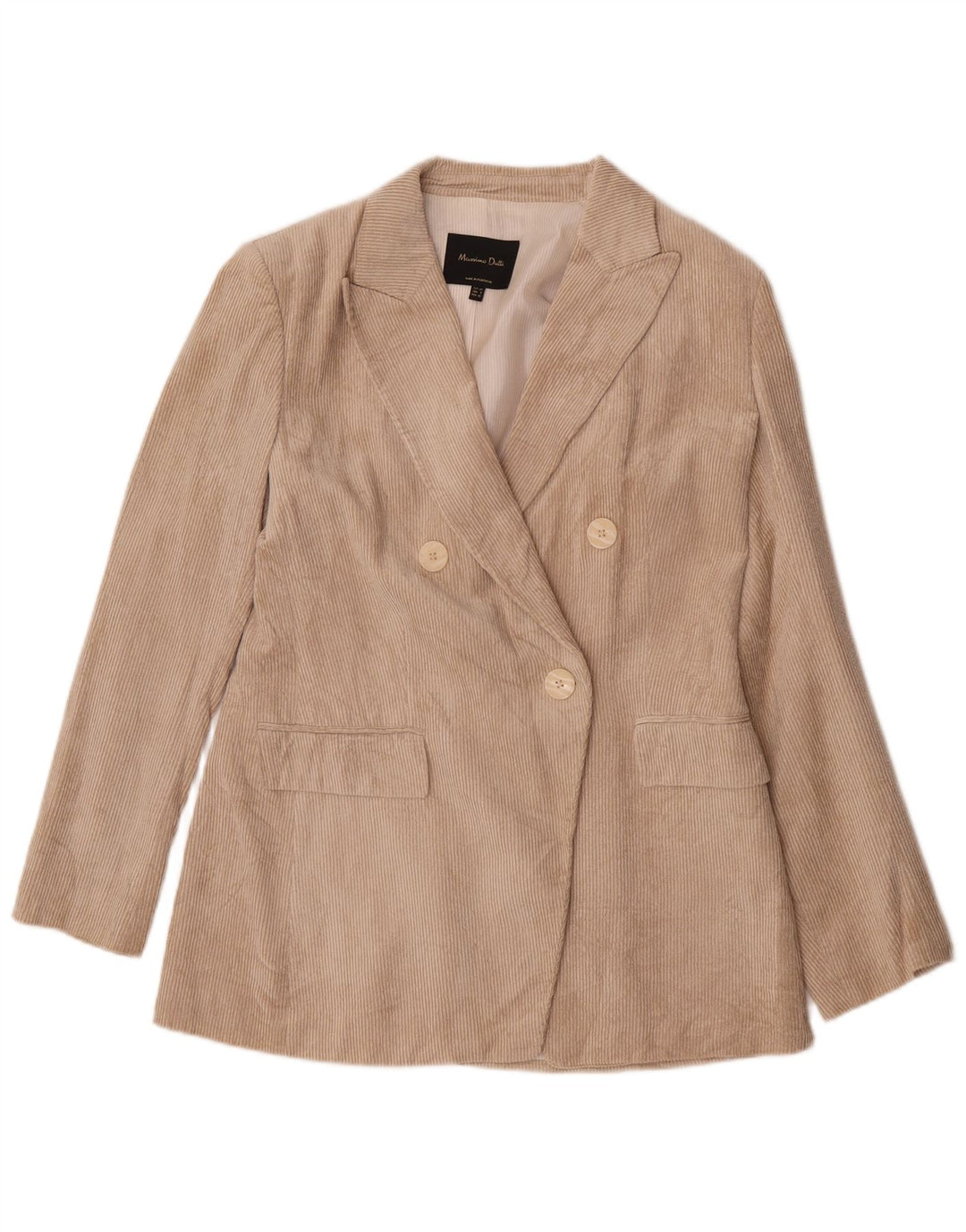 Женский вельветовый пиджак Massimo Dutti EU 40 средний бежевый