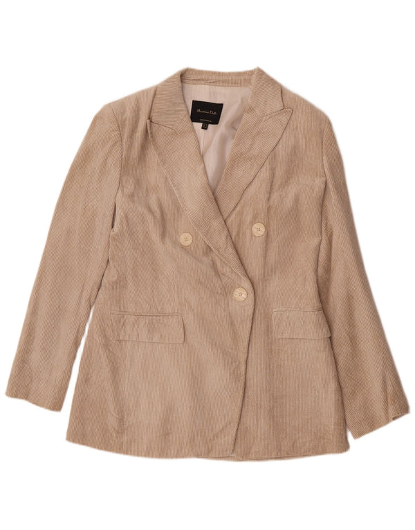 Женский вельветовый пиджак Massimo Dutti EU 40 средний бежевый