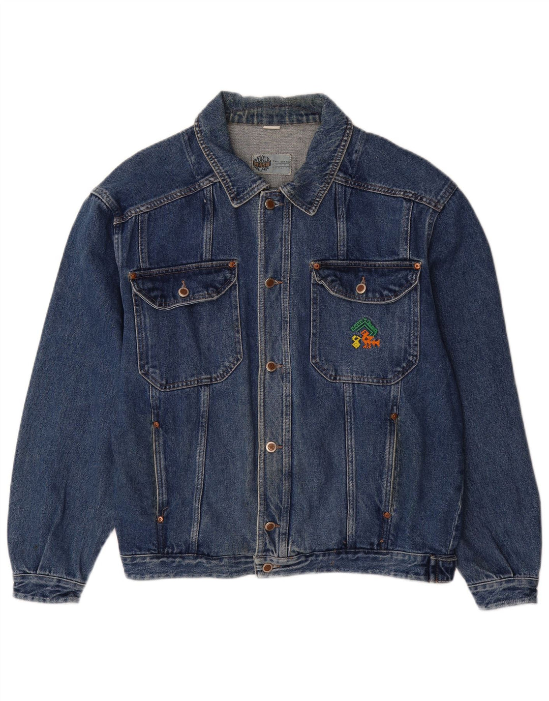 Мужская джинсовая куртка Mash UK 42 XL, синяя, хлопок
