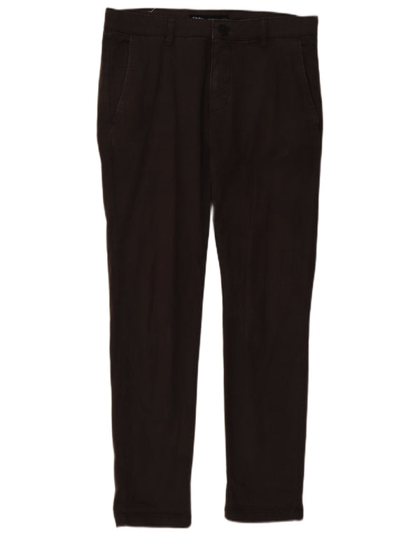 Zara Mens Skinny Chino Trousers EU 42 Large W32 L30 Brown