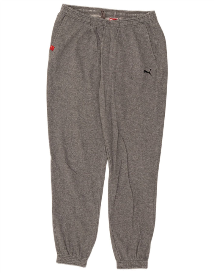 PUMA Mens Tracksuit Trousers Joggers Large  Grey Cotton