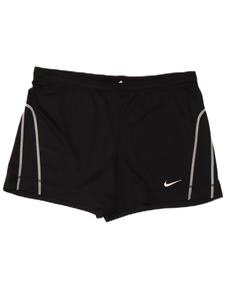 Женские спортивные шорты NIKE Dri Fit UK 16/18, большие черные, полиэстер