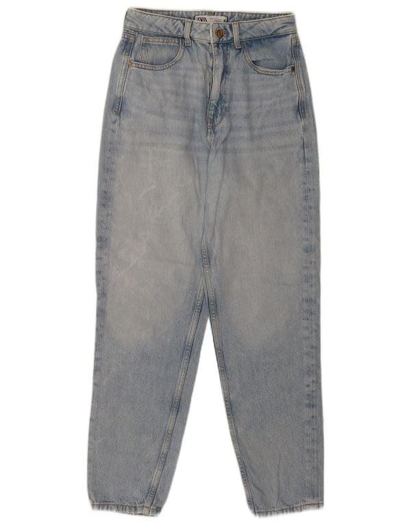 Женские зауженные джинсы Zara EU 34 2XS W24 L27 синие