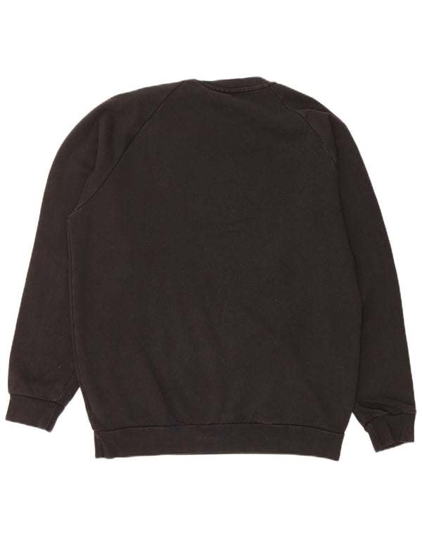 Мужской свитер ADIDAS, джемпер среднего размера, черный, хлопок