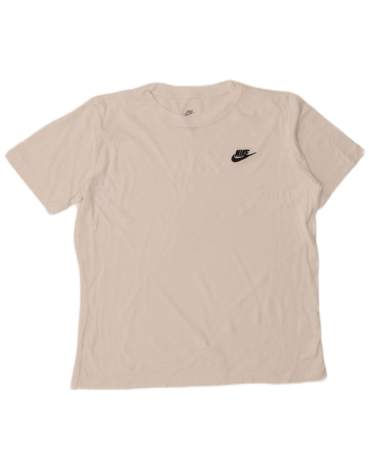Футболка NIKE для мальчиков, топ 13–14 лет, XL, белая