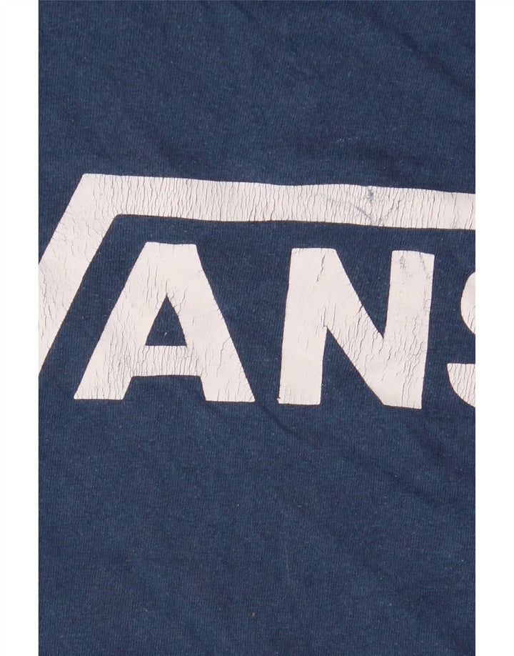 Мужская футболка с рисунком Vans Top XL, синяя, хлопок