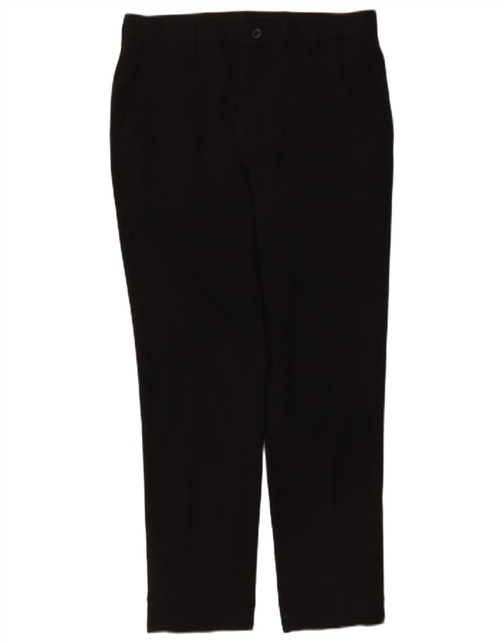 Мужские брюки-чиносы Marks & Spencer W30 L29 черные, полиэстер