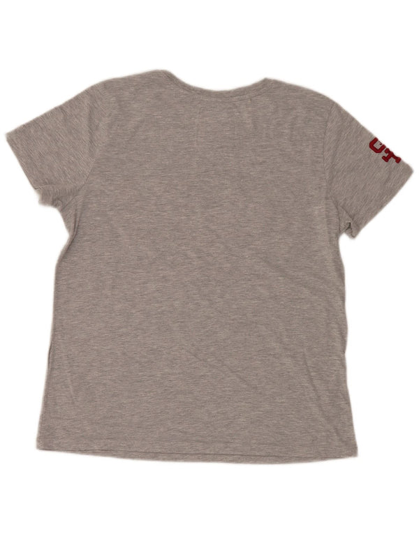 Женская футболка с рисунком Superdry Top UK 14, большая серая