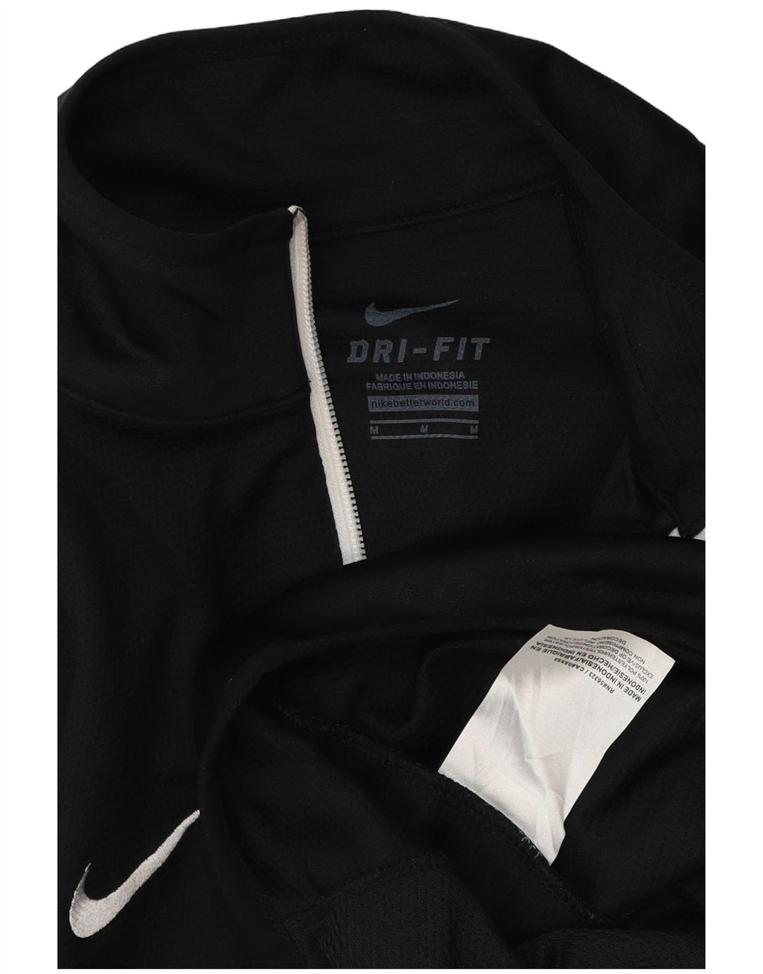 Женская спортивная куртка с графическим рисунком Nike UK 14, средний черный полиэстер