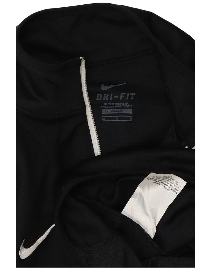 Женская спортивная куртка с графическим рисунком Nike UK 14, средний черный полиэстер