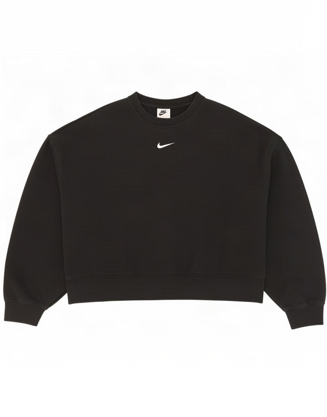 Женский свитер оверсайз Nike UK 10, маленький черный хлопковый