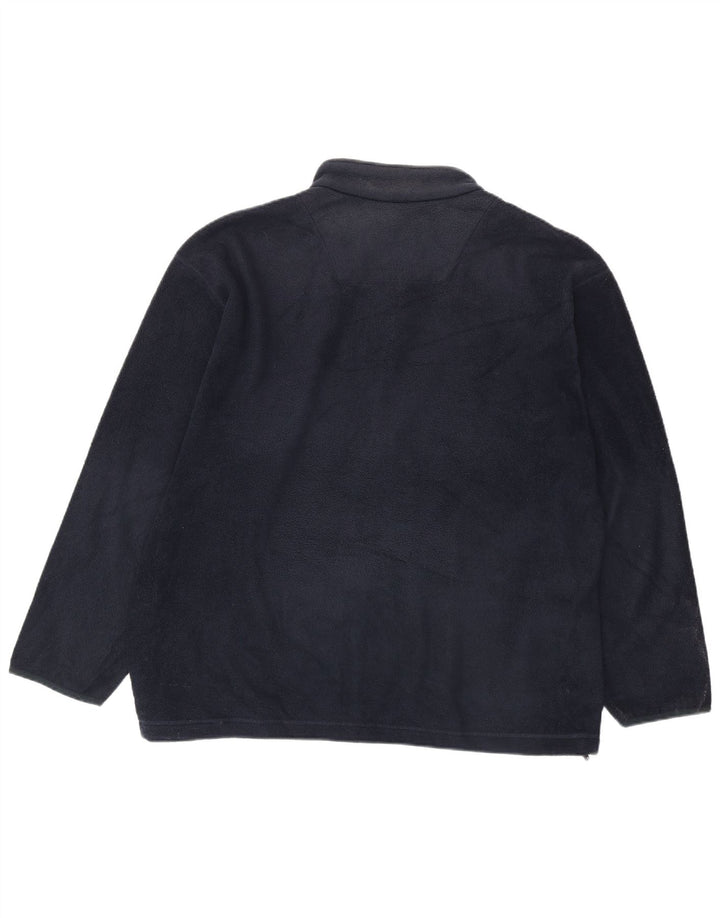 Мужская флисовая куртка Marks & Spencer UK 42 XL темно-синяя, полиэстер