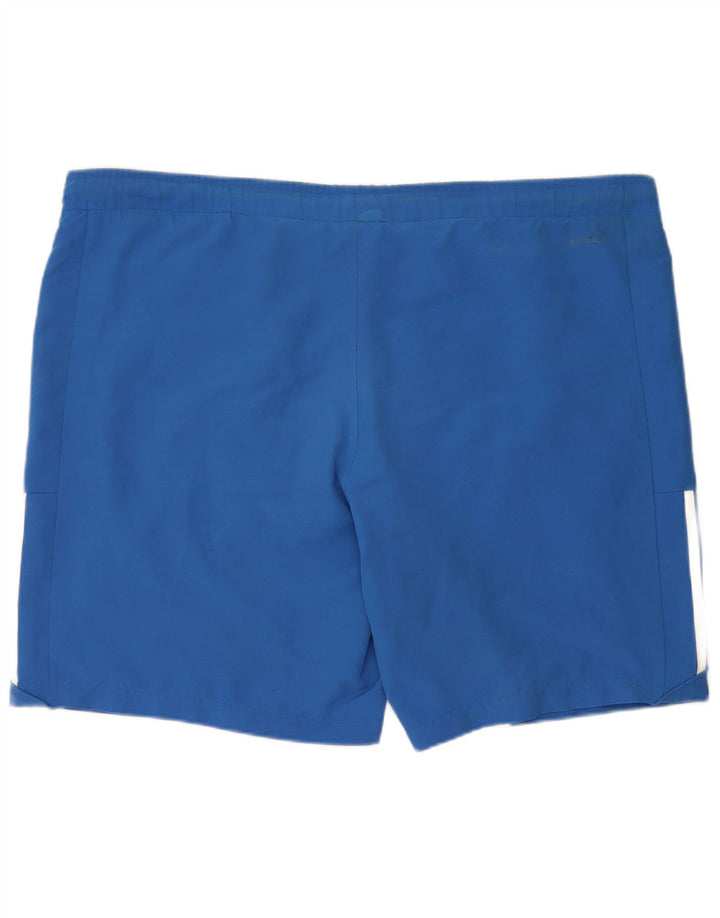 Мужские спортивные шорты Adidas XL синие из полиэстера