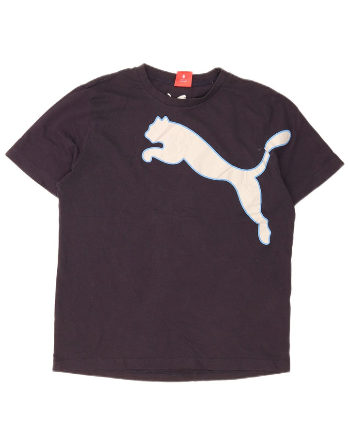 Мужская футболка с рисунком Puma, средний темно-синий