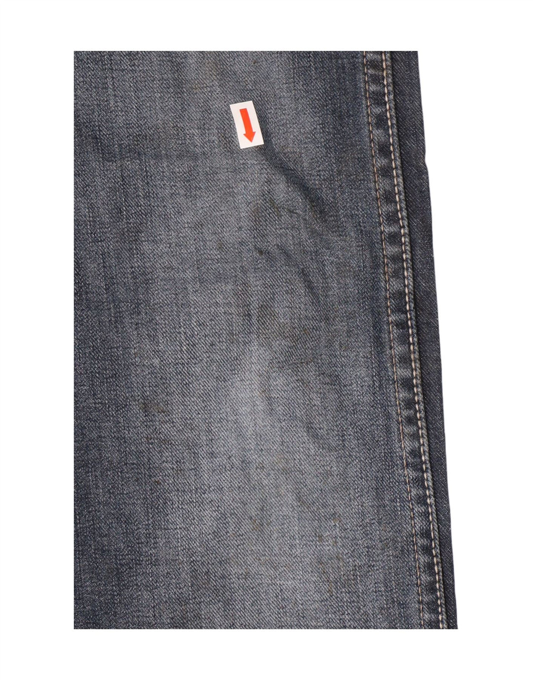 WRANGLER Womens Crank Straight Jeans W33 L31 Blue Cotton