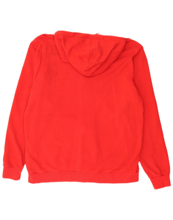 Мужской свитер с капюшоном на молнии с графическим рисунком Puma XL, красный хлопок