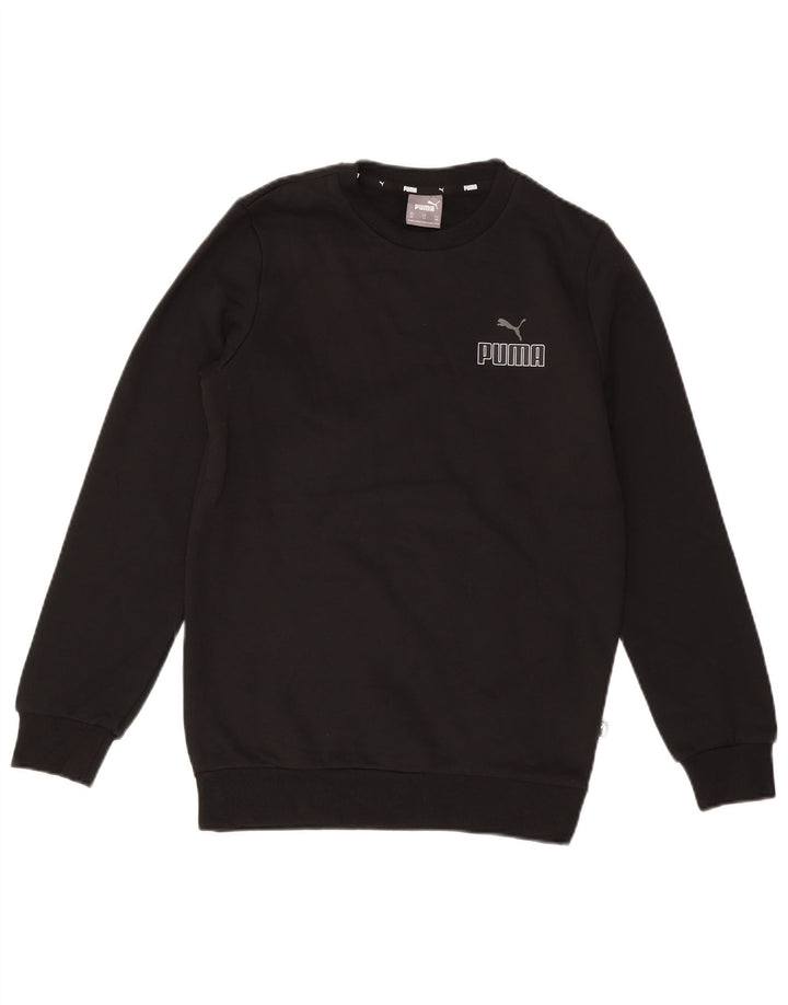 Мужской свитшот с рисунком Puma XS, черный хлопок
